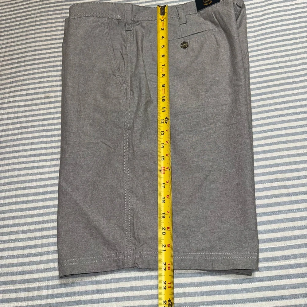 Wallin & Bros. Shorts Gray Chambray Flat Front‎ Mens Size 40 NWT